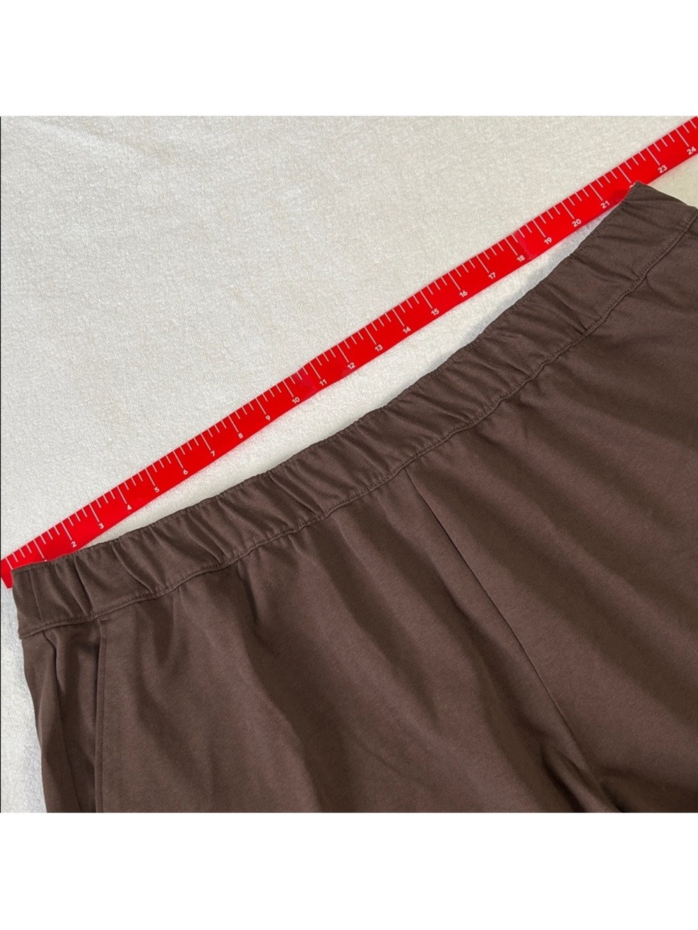 Nike 3X Shorts Loose Fit High Rise 100% Cotton Pockets Brown White Swoosh NWT - Picture 13 of 15